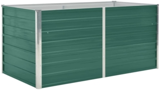 vidaXL Hochbeet 160 x 80 x 77 cm Verzinkter Stahl Grün 47010