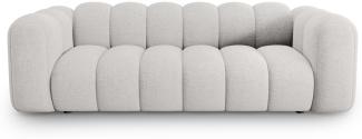 Micadoni Sofa Lupine 3-Sitzer Chenille Hellgrau