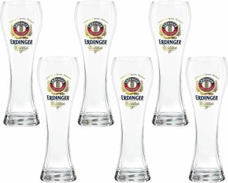 Erdinger Weizenbier Weissbier Gläser 0,5l - 6 Stück