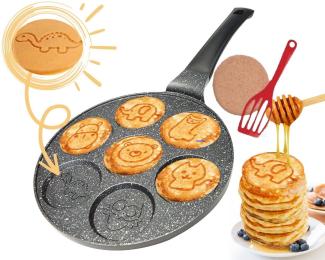 KESSMANN Crêpepfanne Induktion Crepe Pfanne 26 cm Aluminiumguss für alle Herdarten Crepes, Aluminium (Set, 3-tlg, Inkl. 1 Filzeinlage + 1 Kork Untersetzer 3 teilig Antihaftbeschichtet), induktionsherd Pfannkuchen Fanne rund Crepe Maker flach Pancake Ku...