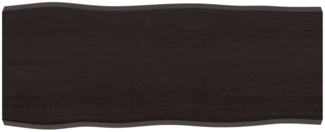vidaXL Tischplatte 100x40x(2-4) cm Massivholz Behandelt Baumkante 364014