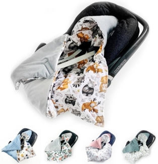 Einschlagdecke Ganzjährige Einschlagdecke Babyschale Autositz universal,0-6 0-12 Mon, BABEES