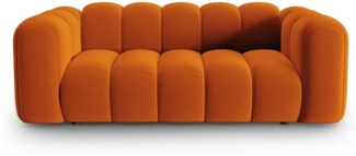 Micadoni Sofa Lupine 2-Sitzer Samtstoff Terrakotta