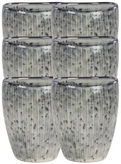 Broste Copenhagen NORDIC SEA Becher ohne Henkel 0,25 l Set6