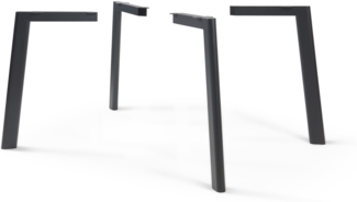 Tischbeine Hostang 4er-Set 50x8x71 cm Schwarz [en. casa]