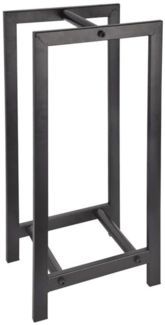 Esschert Design Holzregal und Kaminholzständer Schwarz 442353