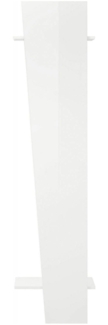 Dmora Eingangsmöbel Allinko, Moderner Multifunktionseingang, Mehrzweckschrank für die Eingangshalle, 100 % Made in Italy, 50 x 30 x 200 cm, glänzendes Weiß,