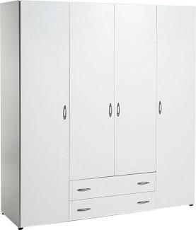 Schlafkontor Drehtürenschrank Base Kleiderschrank Joe Garderobe Hochschrank Wäscheschrank, Bega Schrank Schlafzimmer Bestseller in 3 Breiten und 2 Farben