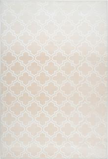 Kurzflorteppich Kifalme 100 Beige 120 x 170 cm