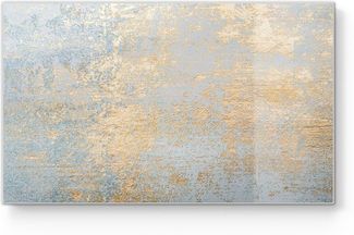 DEQORI Schneidebrett 'Wand mit Gold-Struktur', Glas, Platte Frühstücksbrett Schneideplatte