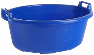 Wanne oval 65 cm/40 l blau hochstehende Griffe