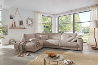 KAWOLA Ecksofa MADELINE, Couch L-Form rechts oder links, Cord verschiedene Farben 325x224 cm
