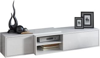 99rooms Sagmi I Hängelowboard 180 cm Weiß