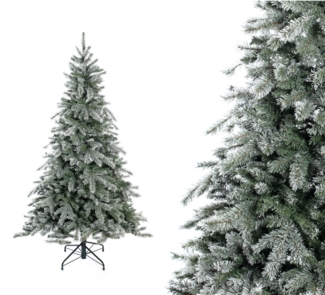 Evergreen Künstlicher Weihnachtsbaum Frost Fichte | inkl. Kunstschnee | Weiß | 180 cm