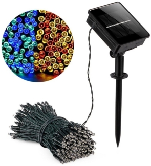 MUPOO LED Solarleuchte LED Solarleuchte 8Modi 10M/20M LED-Lichterkette Solar Lichtervorhang, 20M 200LEDs, LED Baummantel, LED Fest Integriert Wasser Party,Weihnachtsdekora