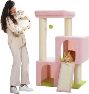 Purpurra Kratzbaum Extra-Dick Stämme XXL Stabil für Grosse Katzen, 114/170 cm