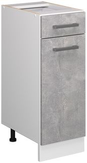 Unterschrank R-Line Beton 30 cm mit Schublade, ohne Arbeitsplatte Vicco