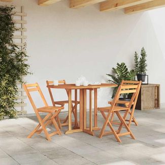 Gartentisch, Balkontisch, Küchentisch Butterfly Klappbar 120 x 70 x 75 cm Teak Massivholz