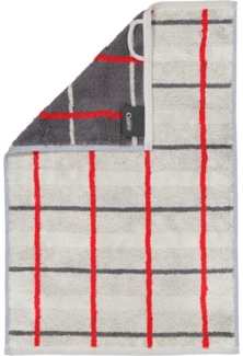 Cawö Gästehandtuch Gästetuch "Noblesse Square" 2er-Pack, Frottier (2-St), Walk-Frottier Karo