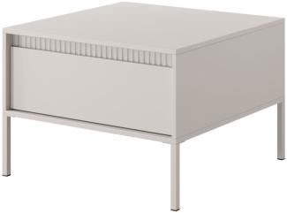 Couchtisch Senso Wohnzimmertisch 68x68x49cm beige Grifflos mit Schubladen