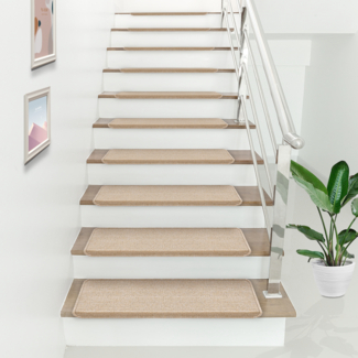 Stufenmatten Rechteckig 15-er Set Beige [en. casa]