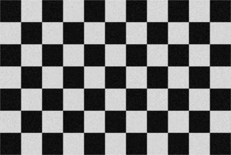 Rockbites - Fußmatte Türmatte "Checkered" Kariert Schwarz Weiß Nr. 178 (100997)*