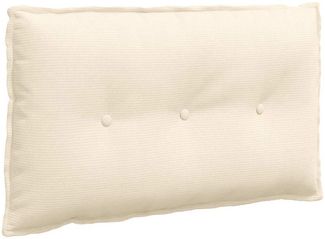 vidaXL Rückenkissen Creme 80 x 50 cm Cordstoff 42014738