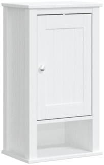 vidaXL Bad-Wandschrank BERG Weiß 40x27x71,5 cm Massivholz Kiefer 358548