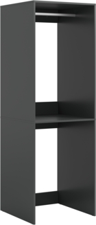 Waschmaschinenschrank (B/H/T: 66x195x60 cm) in anthrazit Nachbildung