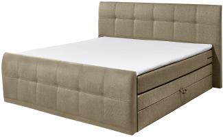 Boxspringbett mit Bettkasten 180cm Sand SACB2