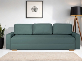 INOSIGN 3-Sitzer SHERIDIAN Schlafsofa mit Bettkasten, in Feincord & Velvet, mit Wellenunterfederung, moderne Bezüge, B/H/T 225/94/80