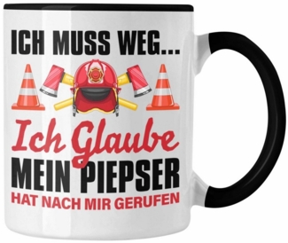 Trendation Tasse Trendation - Feuerwehr Tasse Geschenk für Feuerwehrmann Geburtstag Män