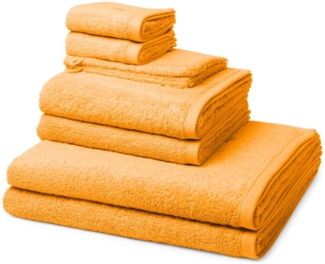 Ross Vita 8 tlg. Frottier-Set - 2 X Handtuch (50 X 100cm), 2 X Duschtuch (70 X 140cm), 2 X Gästetuch (30 X 50cm), 2 X Waschhandschuh (16 X 22cm) - 520 g/m2 - Pfirsich