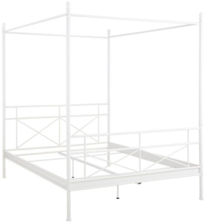 loft24 Himmelbett Tanja, Metallbett im Landhausstil, 160x200 cm