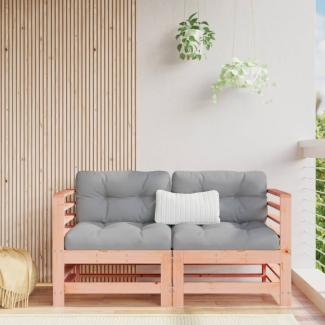 vidaXL Garten-Ecksofas 2 Stk. Massivholz Douglasie 825637
