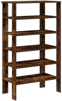 vidaXL Schuhregal Räuchereiche 61x32x105 cm Holzwerkstoff 859864