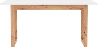 Finori Denver 50 Auszugstisch, weiß / Dekor Artisan Oak | Maße: B x H x T ca. 160-200 x 75 x 90 cm