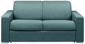 Vente-unique - Schlafsofa 2-Sitzer Stoff - Liegefläche: 120 cm - CALITO mit Memoryschaum