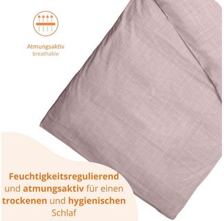 sleepling Bettwäsche Musselin Bettbezug, Musselin, natürlicher Knitter-Look