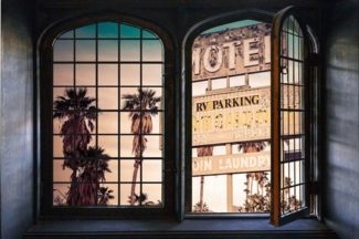 queence Wandsticker Motel, Wandsticker, Wandbild, selbstklebend, 3D, Fenster