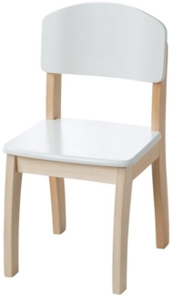 roba Kinderstuhl mit Lehne - Holz - Sitzhöhe 31,5 cm - Weiß lackiert