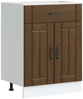vidaXL Küchen-Unterschrank Lucca Braun Eichen-Optik Holzwerkstoff 853734