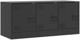 vidaXL TV-Schrank Schwarz 99x39x44 cm Stahl 841643
