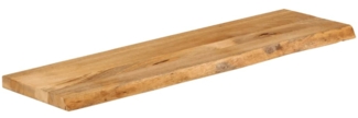 vidaXL Tischplatte mit Baumkante 100x40x2,5 cm Massivholz Mango 370444