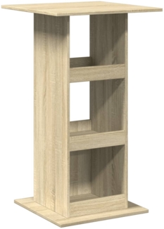 vidaXL Bartisch mit Ablagen, Holzwerkstoff, 60 x 60 x 102 cm, Sonoma-Eiche