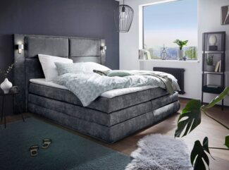 COLLECTION AB Boxspringbett Copenhagen, inklusive Bettkasten, Topper, wahlweise mit LED-Beleuchtung