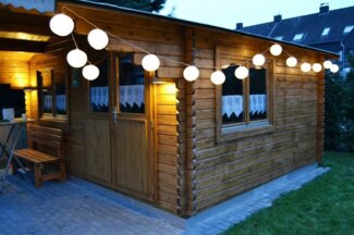 technik@all Lampion Partylichterkette 20 warmweiße LED 5+5m Zuleitung