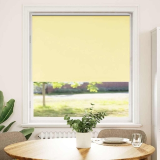 vidaXL Verdunkelungsrollo Gelb 100x130 cm Stoffbreite 95,7cm Polyester 4012012