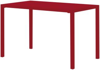 Gartentisch Quatris 120x70x75 cm rot