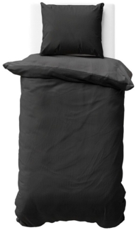 Visaggio Bettwäsche Wendebettwäsche Allergiker geeignet, Seersucker, 2 teilig, bügel- und knitterfrei, Einfarbig mit Wendeseite